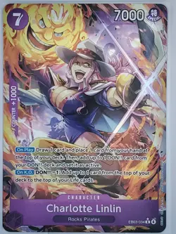 Charlotte Linlin EB03-034 Alternate Art Extra Booster Heroines One Piece Card En - Image 1