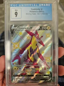 Toxtricity Shining Fates Holo Rare Card #SV042/SV122 Near Mint Condition - Image 1