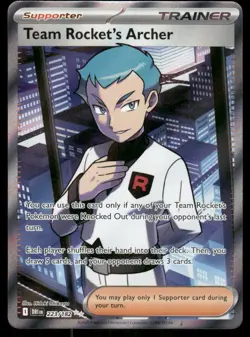 Pokemon Cards Team Rocket's Archer 223/182 Destined Rivals Ultra Rare NM *2 - Image 1