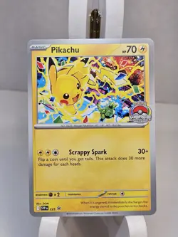 Pikachu - 225 (World Championship 2025) Scarlet & Violet Promo Cards - NM - Image 1
