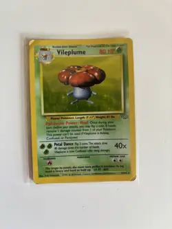 Vileplume 15/64 Pokemon Card TCG Jungle Set Holo Rare - Image 1