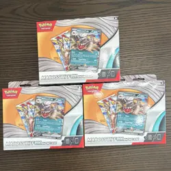 Pokemon Mabosstiff ex Showcase Kit Sealed Promo Card & 3 Booster Packs lot 3 - Image 1