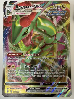 Pokemon Rayquaza Vmax Jumbo Card Black Star Promo - Image 1