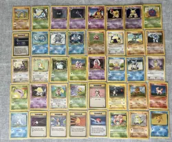 Pokemon Cards Bundle WOTC Base Set 1&2 – HOLOS Alakazam Hitmonchan Poliwrath - Image 2