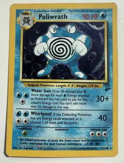 Pokemon Cards Bundle WOTC Base Set 1&2 – HOLOS Alakazam Hitmonchan Poliwrath - Image 5