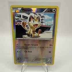 Meowth 80/99 Mirror Reverse Holo Promo Pokemon TCG Next Destinies 2012 Card - Image 1