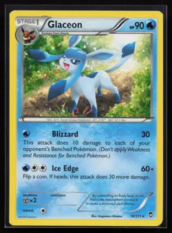 Glaceon 19/111 XY - Furious Fists Pokemon TCG Card - Image 1