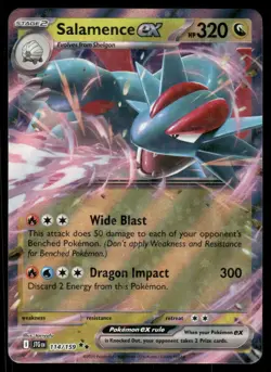 Pokemon Cards Salamence ex 114/159 Journey Together Double Rare NM *3 - Image 1