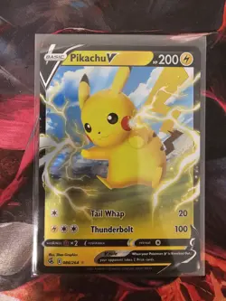 Pikachu V Ultra Rare Fusion Strike #86/264 Pokemon Card NM - Image 1