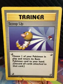 Pokemon TCG Scoop Up 78/102 Base Set WOTC 1999 Trainer Card MP - Image 1