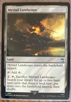 Myriad Landscape (Surge Foil) Doctor Who Magic the Gathering MTG (881) - Image 1