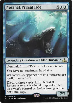 MTG - LP - Nezahal, Primal Tide - Legendary Creature - Rare - Rivals of Ixalan - Image 1