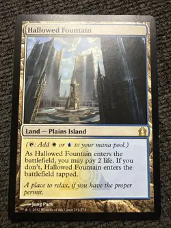 MTG Hallowed Fountain - Return to Ravnica, English - Image 1