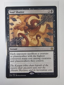 Mtg - Soul Shatter - Zendikar Rising (ZNR) - Rare - #127 - NM - Image 1