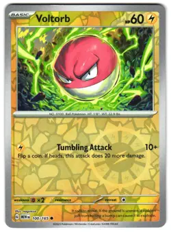 Voltorb 100/165 Reverse Holo SV: Scarlet & Violet 151 Pokemon TCG - Image 1