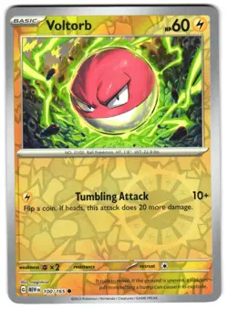 Voltorb 100/165 Reverse Holo SV: Scarlet & Violet 151 Pokemon TCG - Image 1