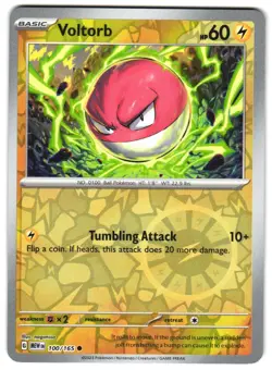 Voltorb 100/165 Reverse Holo SV: Scarlet & Violet 151 Pokemon TCG - Image 1