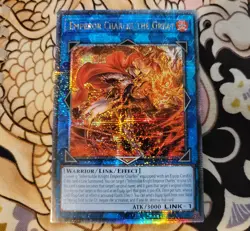 YUGIOH EMPEROR CHARLES THE GREAT DUNE-EN048 QUARTER CENTURY SECRET 1ST EDITION - Image 1