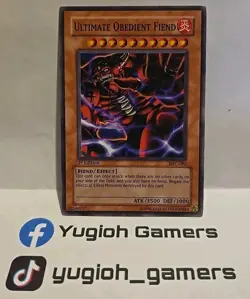 YUGIOH ULTIMATE OBEDIENT FIEND COMMON MFC 1ST EDITION LIGHT PLAYED - Image 1