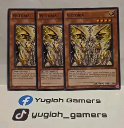 YUGIOH VICTORIA X3 SDLS 1ST EDITION COMMON LIGHT PLAYED - Image 1