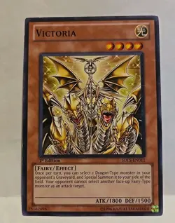 YUGIOH VICTORIA SDLS 1ST EDITION COMMON LIGHT PLAYED - Image 2