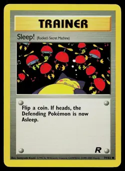 Pokemon Card Team Rocket Sleep! 79/82 Common Snorlax - Image 1
