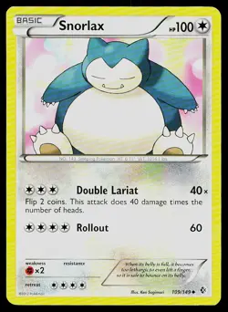 Pokemon Card Boundaries Crossed Snorlax 109/149 Uncommon - Image 1