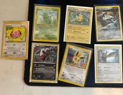 Pokemon TCG Card Lot Vintage Jolteon Eevee Scyther Lightly played - Image 1