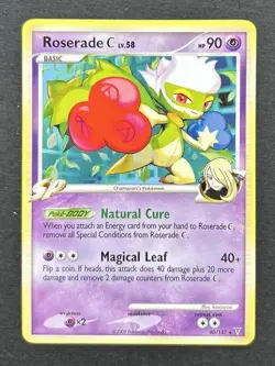 Pokemon Card Roserade C Normal LP Supreme Victors Rare 40/147 - Image 1