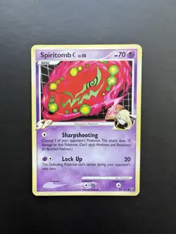 Pokemon Spiritomb C 84/147 Platinum Supreme Victors Card LP - Image 1