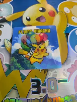 Flying Pikachu Pokemon 3D Lenticular card G2U - Image 1