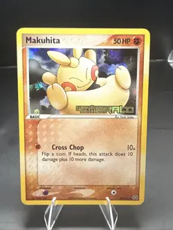 Pokemon TCG Makuhita Emerald 54/106 Common Holo Stamped Card - Image 2