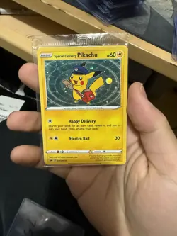 SEALED Special Delivery Pikachu SWSH074 Promo Card !! - Image 1
