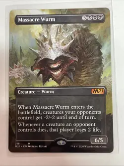MTG Massacre Wurm (Alternate Art) - Core Set 2021 (M21) #316 - Mythic - Image 1