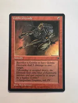Goblin Grenade (56a Ron Spencer) - MTG Fallen Empires - NM - Image 1