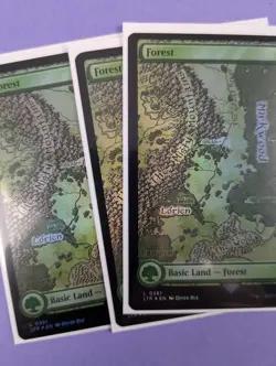 MTG: The Lord of the Rings: Tales of Middle-earth: Forest Foil #0281 Land - NM - Image 2