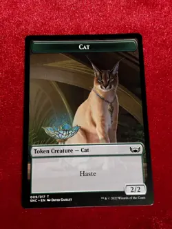 MTG - Streets of New Capenna #9 Token : CAT 🔥 Unplayed Mint+ - Image 1