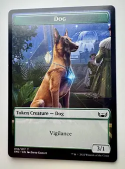 Dog Token (010) Streets of New Capenna SNC MTG Magic - Image 1