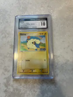 Pokemon Card Mareep Rev Holo CGC 10 Mint+, EX Unseen Forces 63/115, 2005 - Image 1