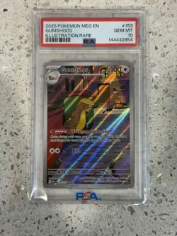 2025 Pokemon Meg En-Mega Evolution #153 Gumshoos Illustration Rare PSA 10 - Image 1