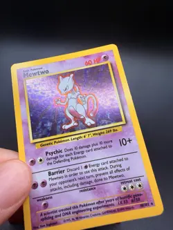 Mewtwo 10/102 Holo Rare Base Set Unlimited Pokemon Near Mint - Image 2