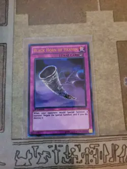 YUGIOH BLACK HORN OF HEAVEN LCJW-EN297 ULTRA 1ST ED NM - Image 1