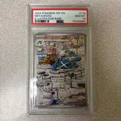 2024 Pokemon TCG—Metagross #178 Temporal Forces—Illustration Rare Foil PSA 10 - Image 1