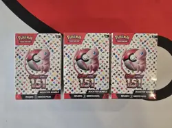 (3) Pokemon Scarlet and Violet 151 Booster Bundles - Image 1