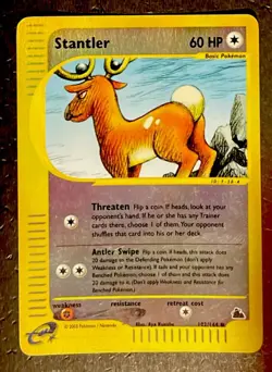 Stantler 102/144 Skyridge Reverse Holo Rare Pokemon Nintendo - Image 1
