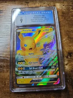 Pokemon Pikachu GX Black Star Promo SM232 CGC 9 Graded - Image 3
