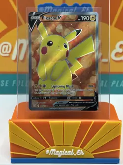 Pikachu V #157 Ultra Rare Full Art Pokemon TCG 2022 Brilliant Stars Near Mint NM - Image 1