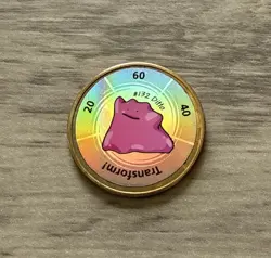 Pokemon 1999 Hasbro Battle Coin Game Ditto #132 - Image 1