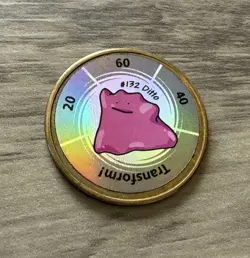 Pokemon 1999 Hasbro Battle Coin Game Ditto #132 - Image 3