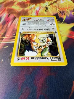Blaine's Kangaskhan 36/132 LP-DMG 1st Edition Gym Heroes 2000 Pokemon TCG - Image 3